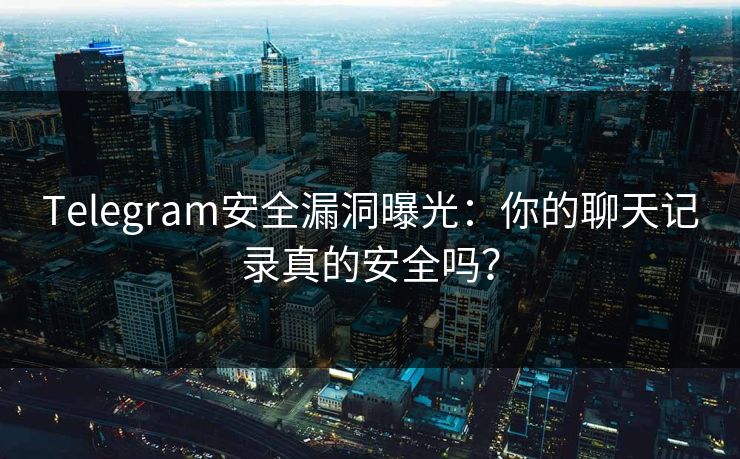 Telegram安全漏洞曝光：你的聊天记录真的安全吗？
